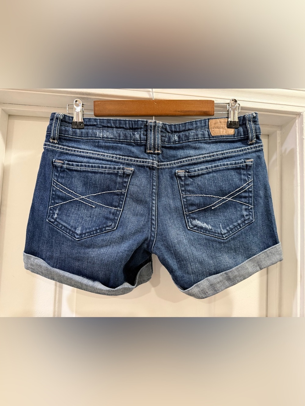 Aeropostale Distressed Denim Blue Jean Shorts Size 5/6